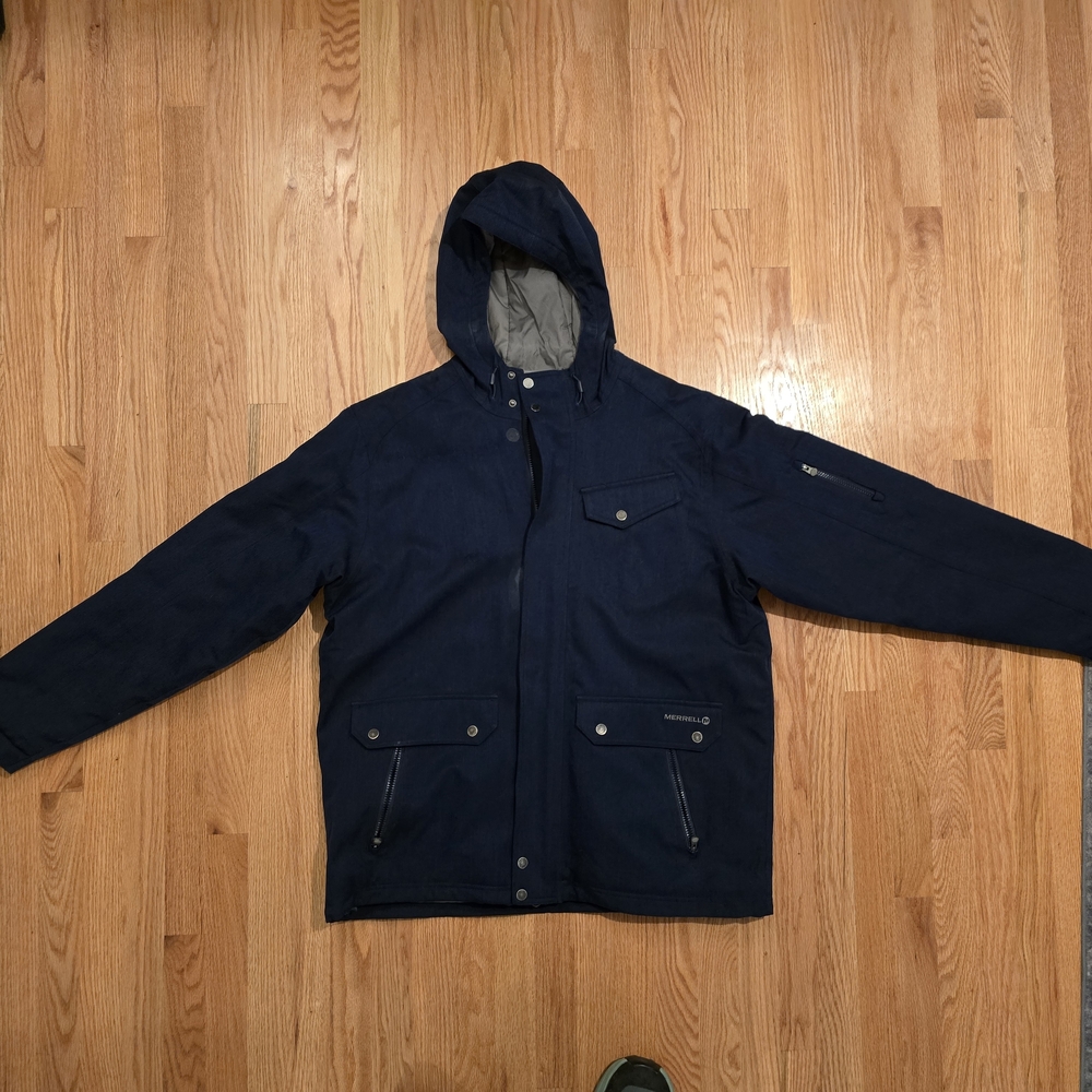 Merrell Dark Blue Hooded Raincoat